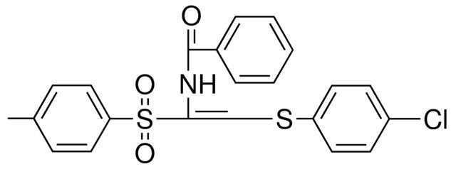 N-(2-(4-CHLORO-PHENYLSULFANYL)-1-(TOLUENE-4-SULFONYL)-VINYL)-BENZAMIDE