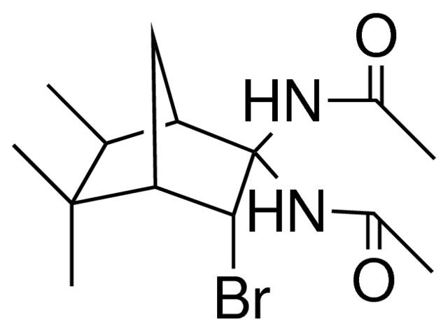 N-(2-ACETYLAMINO-3-BROMO-5,5,6-TRIMETHYL-BICYCLO(2.2.1)HEPT-2-YL)-ACETAMIDE