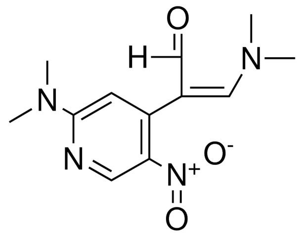 3-DIMETHYLAMINO-2-(2-DIMETHYLAMINO-5-NITRO-PYRIDIN-4-YL)-PROPENAL