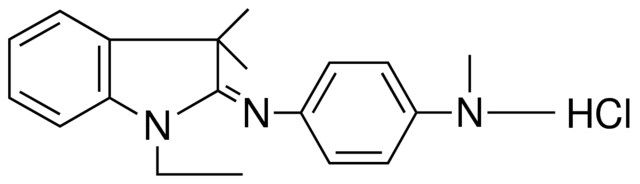 3,3-DIMETHYL-2-(4-(DIMETHYLAMINO)PHENYLIMINO)-1-ETHYLINDOLINE HYDROCHLORIDE