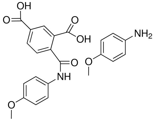 4-(N-(4-METHOXYPHENYL)CARBAMOYL)ISOPHTHALIC ACID, 4-METHOXYANILINE SALT