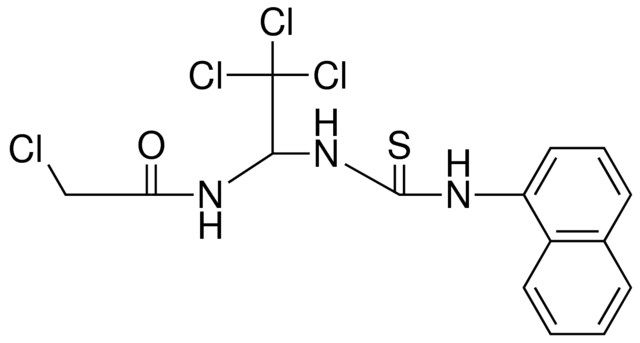 2-CHLORO-N-(2,2,2-TRICHLORO-1-(3-NAPHTHALEN-1-YL-THIOUREIDO)-ETHYL)-ACETAMIDE