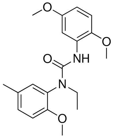 3-(2,5-DIMETHOXYPHENYL)-1-ETHYL-1-(2-METHOXY-5-METHYLPHENYL)UREA