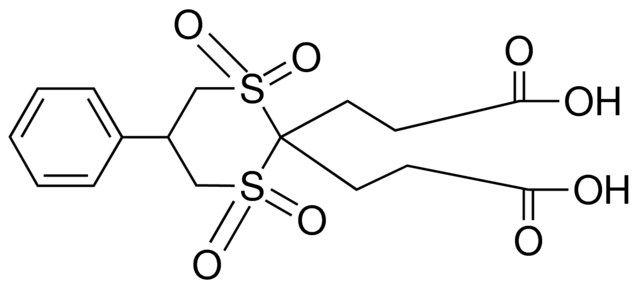 3-(2-(2-CARBOXY-ET)-1,1,3,3-TETRAOXO-5-PH-,-(1,3)DITHIAN-2-YL)-PROPIONIC ACID