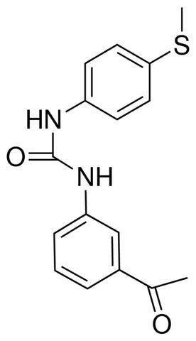 1-(3-ACETYLPHENYL)-3-(4-(METHYLTHIO)PHENYL)UREA