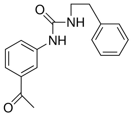 1-(3-ACETYLPHENYL)-3-PHENETHYLUREA