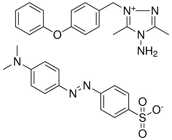 4-AMINO-3,5-DIMETHYL-1-(4-PHENOXYBENZYL)-4H-1,2,4-TRIAZOL-1-IUM 4-{(E)-[4-(DIMETHYLAMINO)PHENYL]DIAZENYL}BENZENESULFONATE