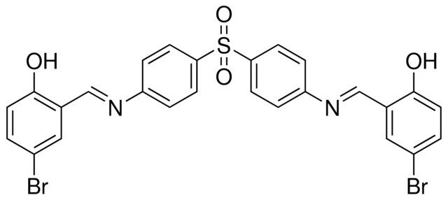 4-BROMO-2-[(E)-({4-[(4-{[(E)-(5-BROMO-2-HYDROXYPHENYL)METHYLIDENE]AMINO}PHENYL)SULFONYL]PHENYL}IMINO)METHYL]PHENOL