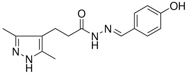 3-(3,5-DIMETHYL-1H-PYRAZOL-4-YL)-PROPIONIC ACID (4-HO-BENZYLIDENE)-HYDRAZIDE