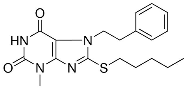 3-METHYL-8-PENTYLSULFANYL-7-PHENETHYL-3,7-DIHYDRO-PURINE-2,6-DIONE