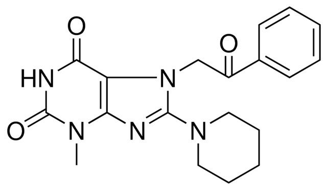 3-METHYL-7-(2-OXO-2-PHENYL-ETHYL)-8-PIPERIDIN-1-YL-3,7-DIHYDRO-PURINE-2,6-DIONE