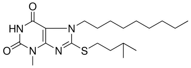 3-METHYL-8-(3-METHYL-BUTYLSULFANYL)-7-NONYL-3,7-DIHYDRO-PURINE-2,6-DIONE