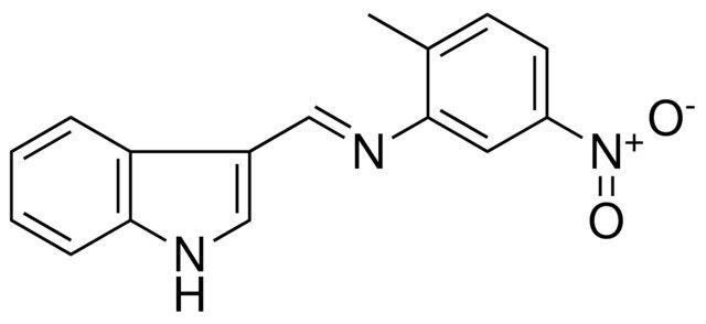 (1H-INDOL-3-YLMETHYLENE)-(2-METHYL-5-NITRO-PHENYL)-AMINE