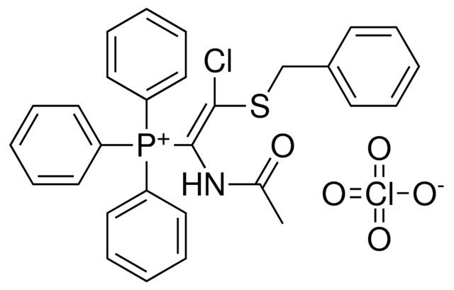 (1-ACETYLAMINO-2-BENZYLSULFANYL-2-CL-VINYL)-TRIPHENYL-PHOSPHONIUM, PERCHLORATE