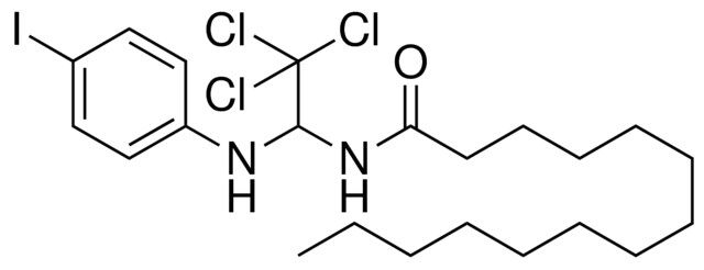 TETRADECANOIC ACID (2,2,2-TRICHLORO-1-(4-IODO-PHENYLAMINO)-ETHYL)-AMIDE