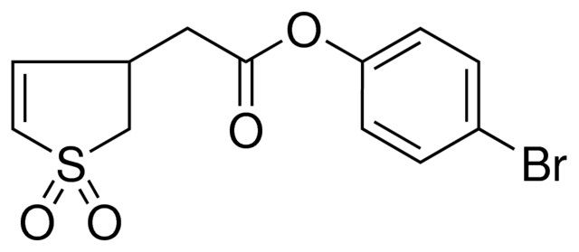 (1,1-DIOXO-2,3-DIHYDRO-1H-THIOPHEN-3-YL)-ACETIC ACID 4-BROMO-PHENYL ESTER