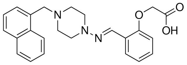 (2-(((4-(1-NAPHTHYLMETHYL)-1-PIPERAZINYL)IMINO)METHYL)PHENOXY)ACETIC ACID