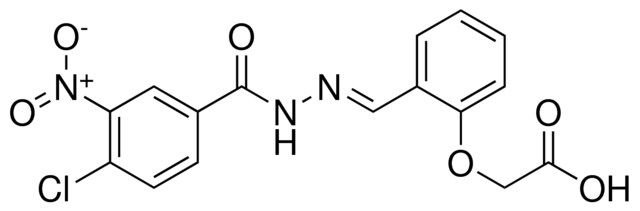 (2-((4-CHLORO-3-NITRO-BENZOYL)-HYDRAZONOMETHYL)-PHENOXY)-ACETIC ACID