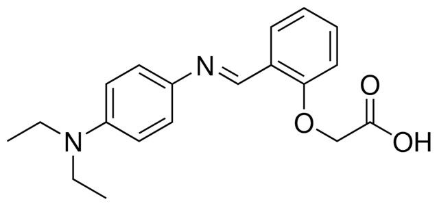 (2-((4-DIETHYLAMINO-PHENYLIMINO)-METHYL)-PHENOXY)-ACETIC ACID