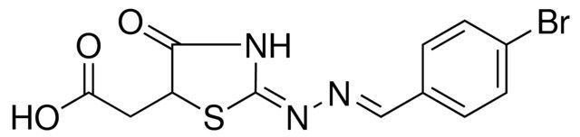 (2-((4-BROMO-BENZYLIDENE)-HYDRAZONO)-4-OXO-THIAZOLIDIN-5-YL)-ACETIC ACID