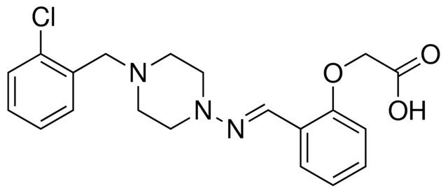 (2-((4-(2-CHLORO-BENZYL)-PIPERAZIN-1-YLIMINO)-METHYL)-PHENOXY)-ACETIC ACID