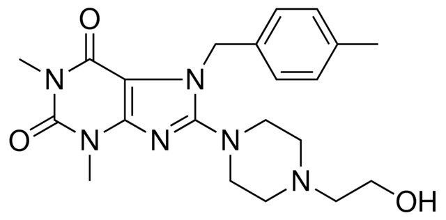 8-[4-(2-HYDROXYETHYL)-1-PIPERAZINYL]-1,3-DIMETHYL-7-(4-METHYLBENZYL)-3,7-DIHYDRO-1H-PURINE-2,6-DIONE