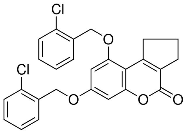 7,9-BIS-(2-CHLORO-BENZYLOXY)-2,3-DIHYDRO-1H-CYCLOPENTA(C)CHROMEN-4-ONE