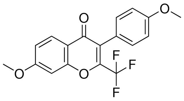 7-METHOXY-3-(4-METHOXYPHENYL)-2-(TRIFLUOROMETHYL)-4H-CHROMEN-4-ONE