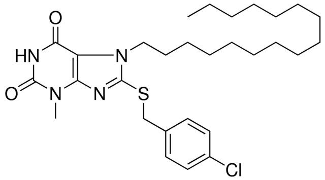 8-(4-CHLORO-BENZYLSULFANYL)-7-HEXADECYL-3-METHYL-3,7-DIHYDRO-PURINE-2,6-DIONE