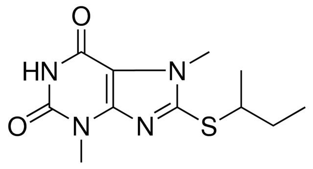 8-SEC-BUTYLSULFANYL-3,7-DIMETHYL-3,7-DIHYDRO-PURINE-2,6-DIONE