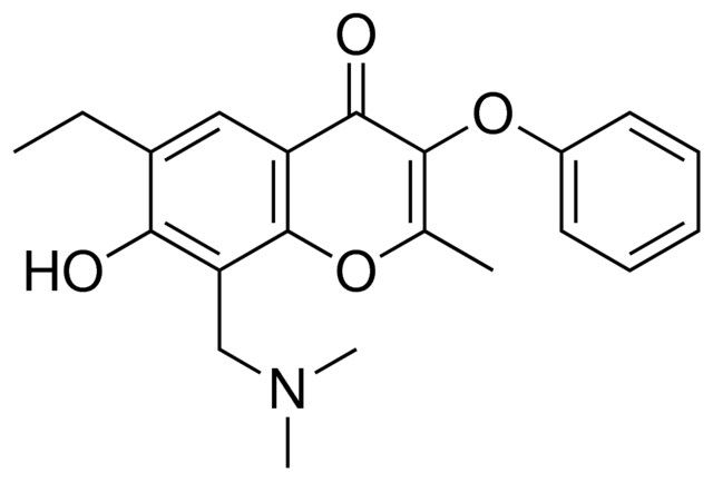 8-DIMETHYLAMINOMETHYL-6-ETHYL-7-HYDROXY-2-METHYL-3-PHENOXY-CHROMEN-4-ONE