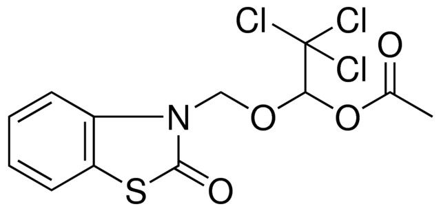 ACETIC ACID 2,2,2-TRICHLORO-1-(2-OXO-BENZOTHIAZOL-3-YLMETHOXY)-ETHYL ESTER