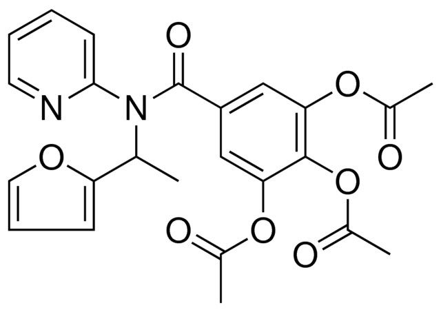 ACETIC ACID 2,3-DIACETOXY-5-((1-FURAN-2-YL-ET)-PYRIDIN-2-YL-CARBAMOYL)-PH ESTER