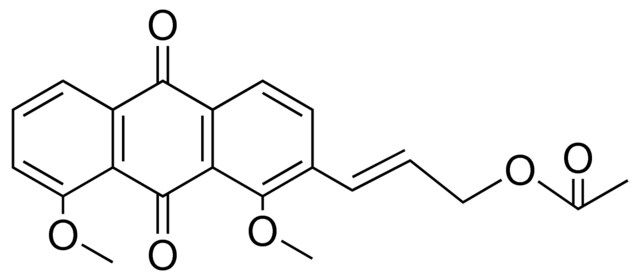 ACETIC ACID 3-(1,8-DIMETHOXY-9,10-DIOXO-9,10-DIHYDRO-ANTHRACEN-2-YL)-ALLYL ESTER