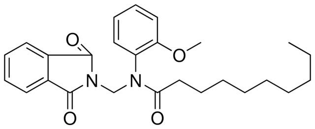 DECANOIC ACID (1,3-DIOXO-1,3-2H-ISOINDOL-2-YLMETHYL)-(2-METHOXY-PHENYL)-AMIDE