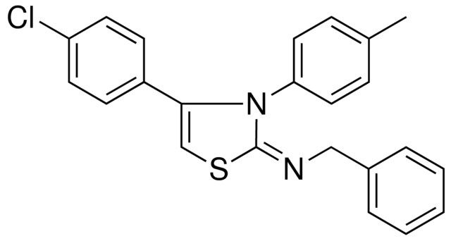 BENZYL-(4-(4-CHLORO-PHENYL)-3-P-TOLYL-3H-THIAZOL-2-YLIDENE)-AMINE