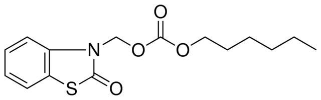 CARBONIC ACID HEXYL ESTER 2-OXO-BENZOTHIAZOL-3-YLMETHYL ESTER