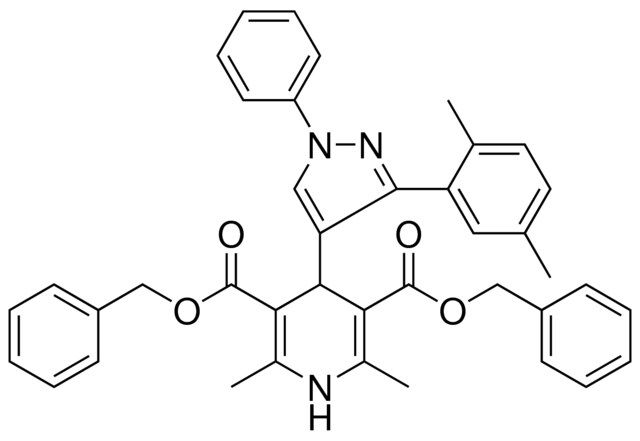 DIBENZYL 4-[3-(2,5-DIMETHYLPHENYL)-1-PHENYL-1H-PYRAZOL-4-YL]-2,6-DIMETHYL-1,4-DIHYDRO-3,5-PYRIDINEDICARBOXYLATE