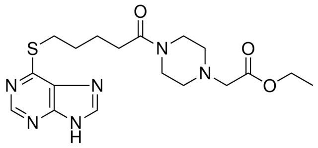 ETHYL (4-(5-(9H-PURIN-6-YLTHIO)PENTANOYL)-1-PIPERAZINYL)ACETATE