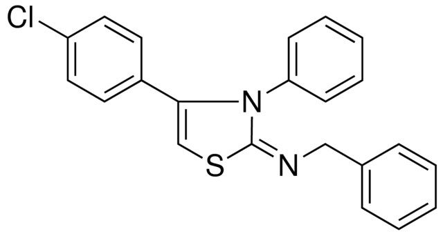 BENZYL-(4-(4-CHLORO-PHENYL)-3-PHENYL-3H-THIAZOL-2-YLIDENE)-AMINE