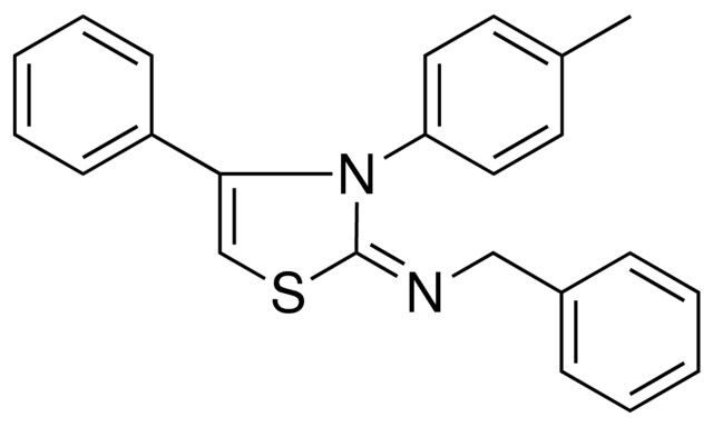 BENZYL-(4-PHENYL-3-P-TOLYL-3H-THIAZOL-2-YLIDENE)-AMINE