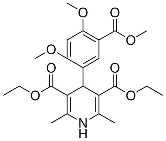 DIETHYL 4-[2,4-DIMETHOXY-5-(METHOXYCARBONYL)PHENYL]-2,6-DIMETHYL-1,4-DIHYDRO-3,5-PYRIDINEDICARBOXYLATE