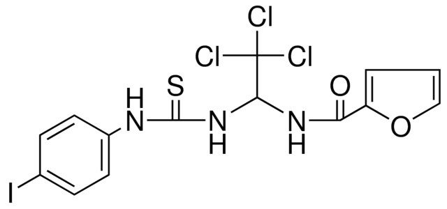 FURAN-2-CARBOXYLIC ACID (2,2,2-TRICHLORO-1-(3-(4-I-PH)-THIOUREIDO)-ETHYL)-AMIDE