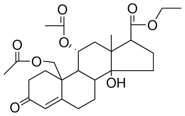 ET 11-ALPHA,19-DIACETOXY-14-HO-3-OXO-14-BETA-ANDROST-4-ENE-17-BETA-CARBOXYLATE