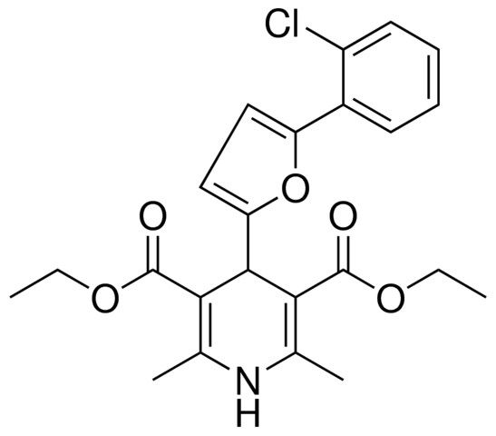 DIETHYL 4-[5-(2-CHLOROPHENYL)-2-FURYL]-2,6-DIMETHYL-1,4-DIHYDRO-3,5-PYRIDINEDICARBOXYLATE