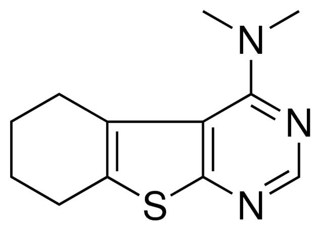 DIMETHYL-(5,6,7,8-TETRAHYDRO-BENZO(4,5)THIENO(2,3-D)PYRIMIDIN-4-YL)-AMINE