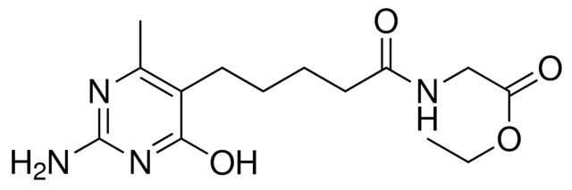 ETHYL ((5-(2-AMINO-4-HYDROXY-6-METHYL-5-PYRIMIDINYL)PENTANOYL)AMINO)ACETATE