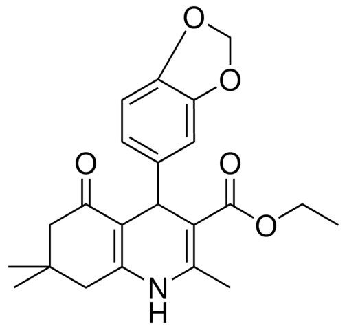 ETHYL 4-(1,3-BENZODIOXOL-5-YL)-2,7,7-TRIMETHYL-5-OXO-1,4,5,6,7,8-HEXAHYDRO-3-QUINOLINECARBOXYLATE