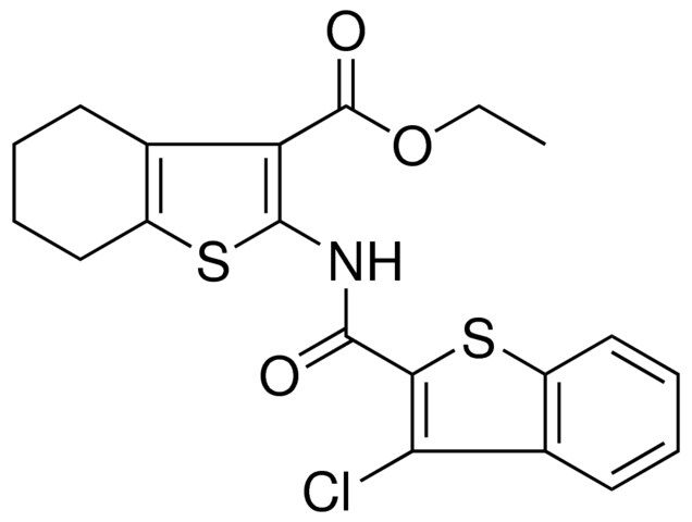 ETHYL 2-{[(3-CHLORO-1-BENZOTHIEN-2-YL)CARBONYL]AMINO}-4,5,6,7-TETRAHYDRO-1-BENZOTHIOPHENE-3-CARBOXYLATE