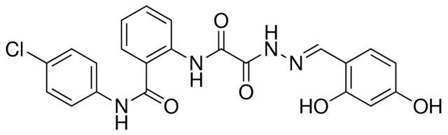 N-(4-CL-PH)-2-(((2-(2,4-DIHYDROXYBENZYLIDENE)HYDRAZINO)(OXO)AC)AMINO)BENZAMIDE